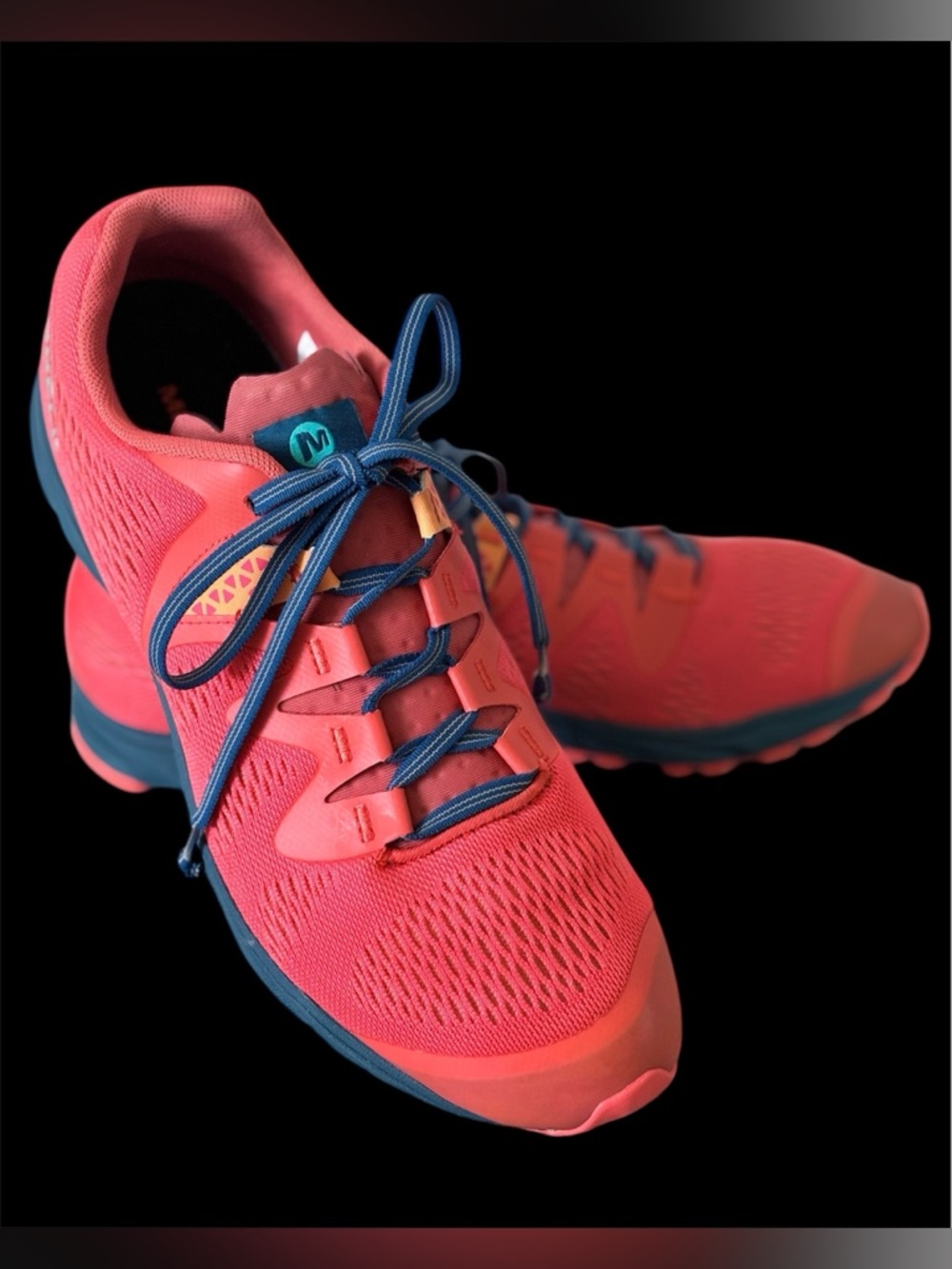 Merrell Riveter E-Mesh Women’s Hot Coral Athletic Hiking Shoes Size 9.5